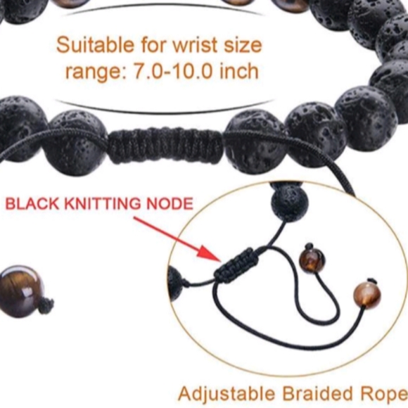 Lava stone bracelet - Picture 2 of 6